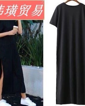 2017 Women  Long Dresses Casual Summer Shirt Dress woman