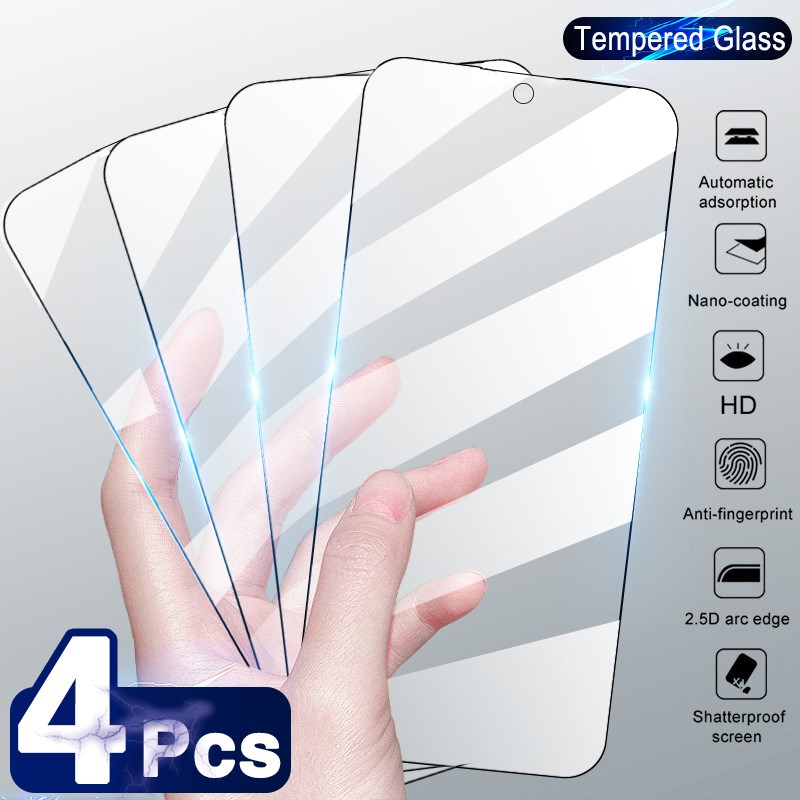 4Pcs Tempered Glass For Samsung Galaxy A51 A70 A20 A30 S A40