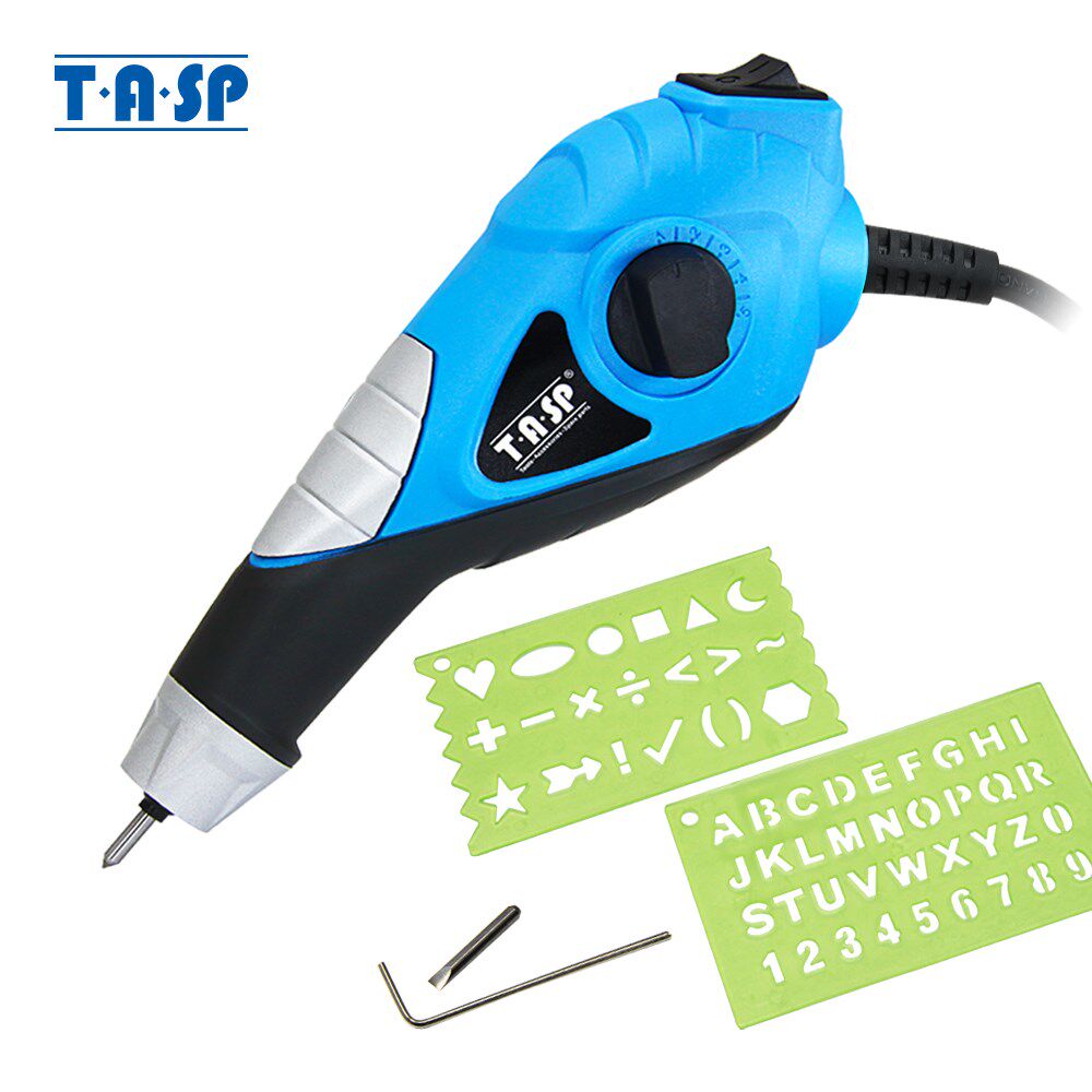 TASP 220V Electric Engraver Metal Variable Speed Engraving P