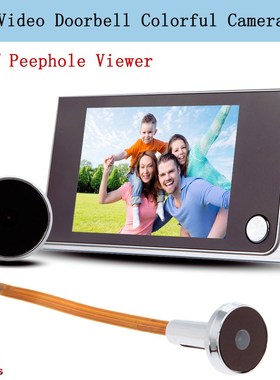 3.5 inch Digital Doorbell Chime ,LCD Color Screen,120 Degre