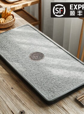 Household stone tea tray suit simple tea set tea table  茶盘