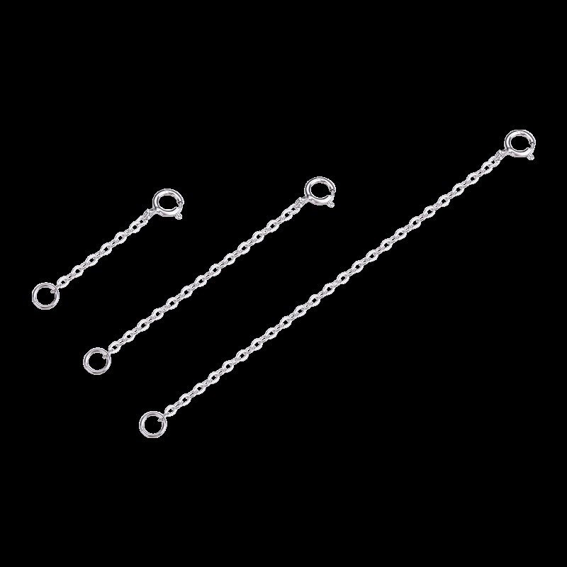 S925 Silver Fat Sister Necklace Extension Chain Sterling
