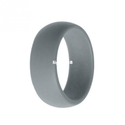 5PC Men Women Wedding Ring Rubber Silicone Band Active Sport