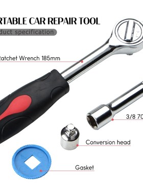 Socket Wrench 40 Pcs 3/8 1/4 Adjustable Combination Ratchet