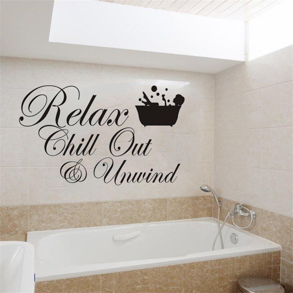Relax chill out unwind wall sticker for living room bedroom