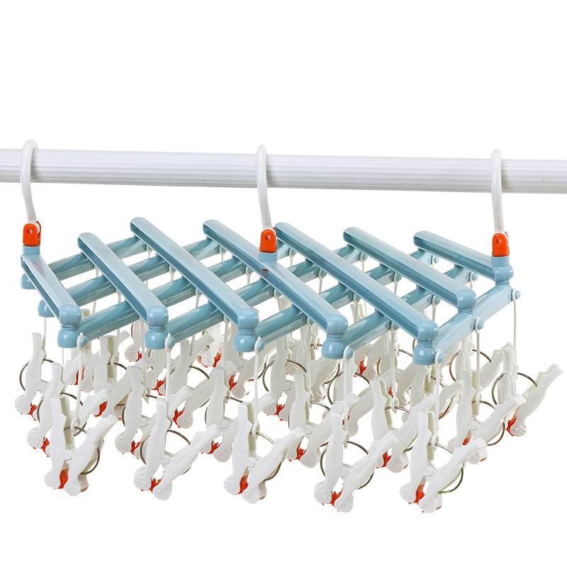 Household more clip clothes-horse sun multi-role scalable