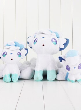 15 30cm Anime Vulpix White Fox Plush Toy Animal Sixtails Fo