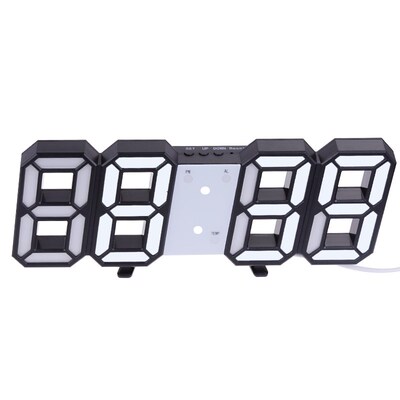 Anpro 3D Large LED Digital Wall Clock Date Time Celsius Nigh