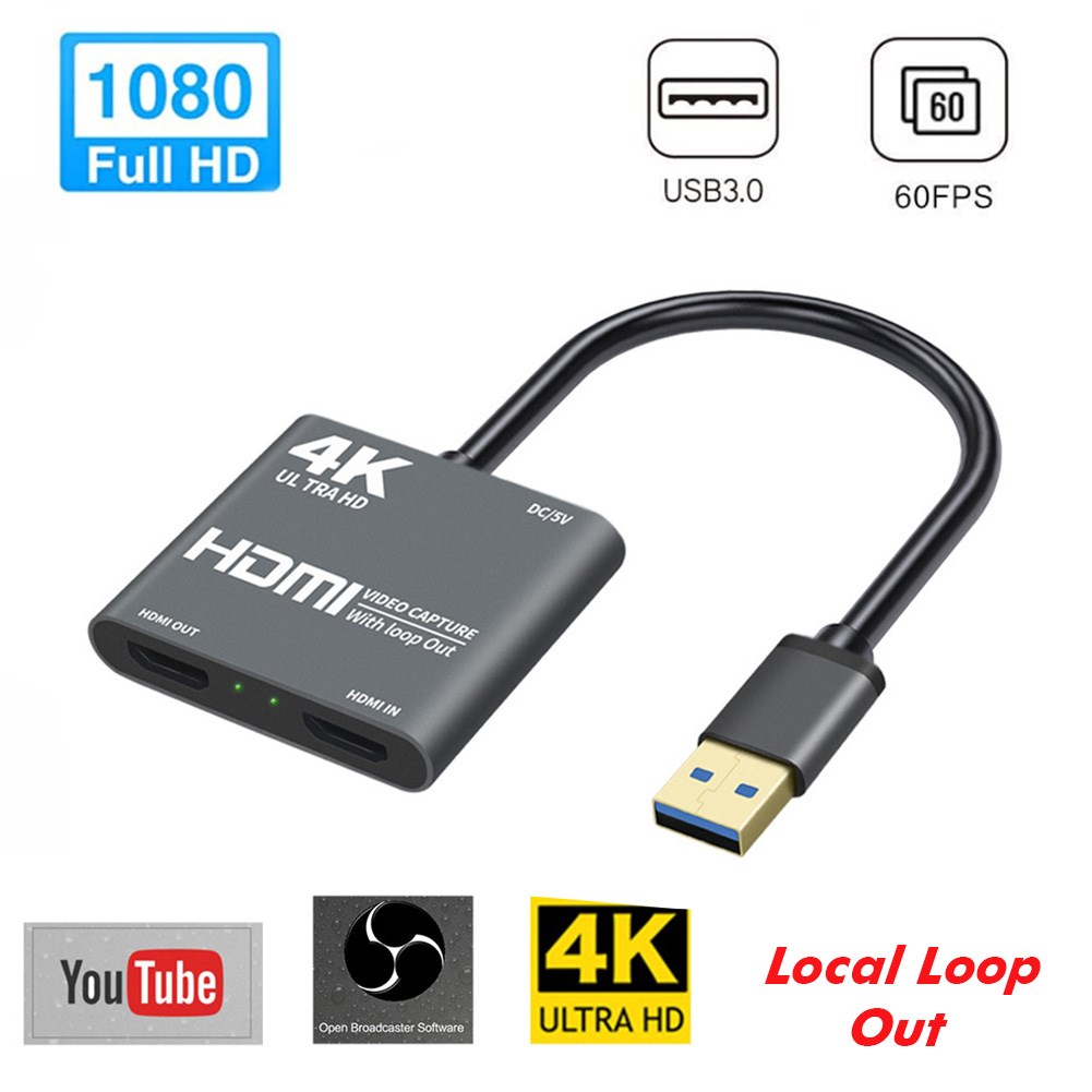 1080P 60fps Live Streaming Computer Components 4K For Gamin