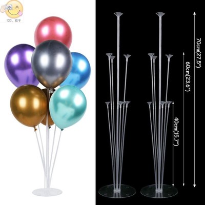 7 /11/19tubes Balloon Holder Column Balloons Stand Stick Ba