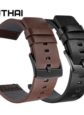 UTHAI Genuine Leather Watch band Strap for Samsung Galaxy W