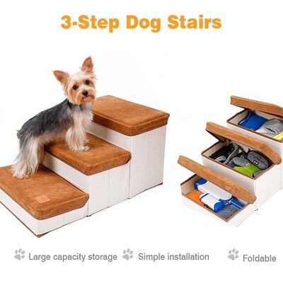 Pet-Ramp-Ladder Dog Bed Puppies Pet-Steps Stairs Foldable In