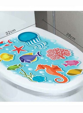 1Pcs 3D Toilet Sticker Decoration Wallpaper Bathroom Decor
