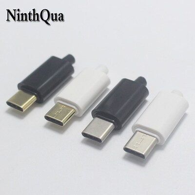 EClyxun 2set Gold plated OTG USB 3.1 5P Type C Male Plug We
