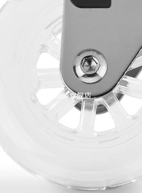 Set of 4 x Castors for Transparent Furniture 75 mm with Stop