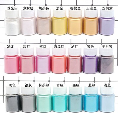 Pearlescent powder large DIY crystal gutta percha slime mica