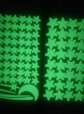 103pcs Glow In The Dark Star Wall ers Star Moon Luminous Kid