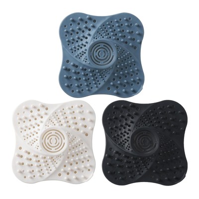 Square Shower Floor Drain Cover Anti blocking Hair Catcher