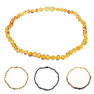 Cross border natural Baltic amber necklace for baby molars n