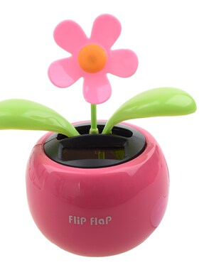 ETCS-Solar Powered Dancing Sunflower Flip Flap Toy Flower Bu