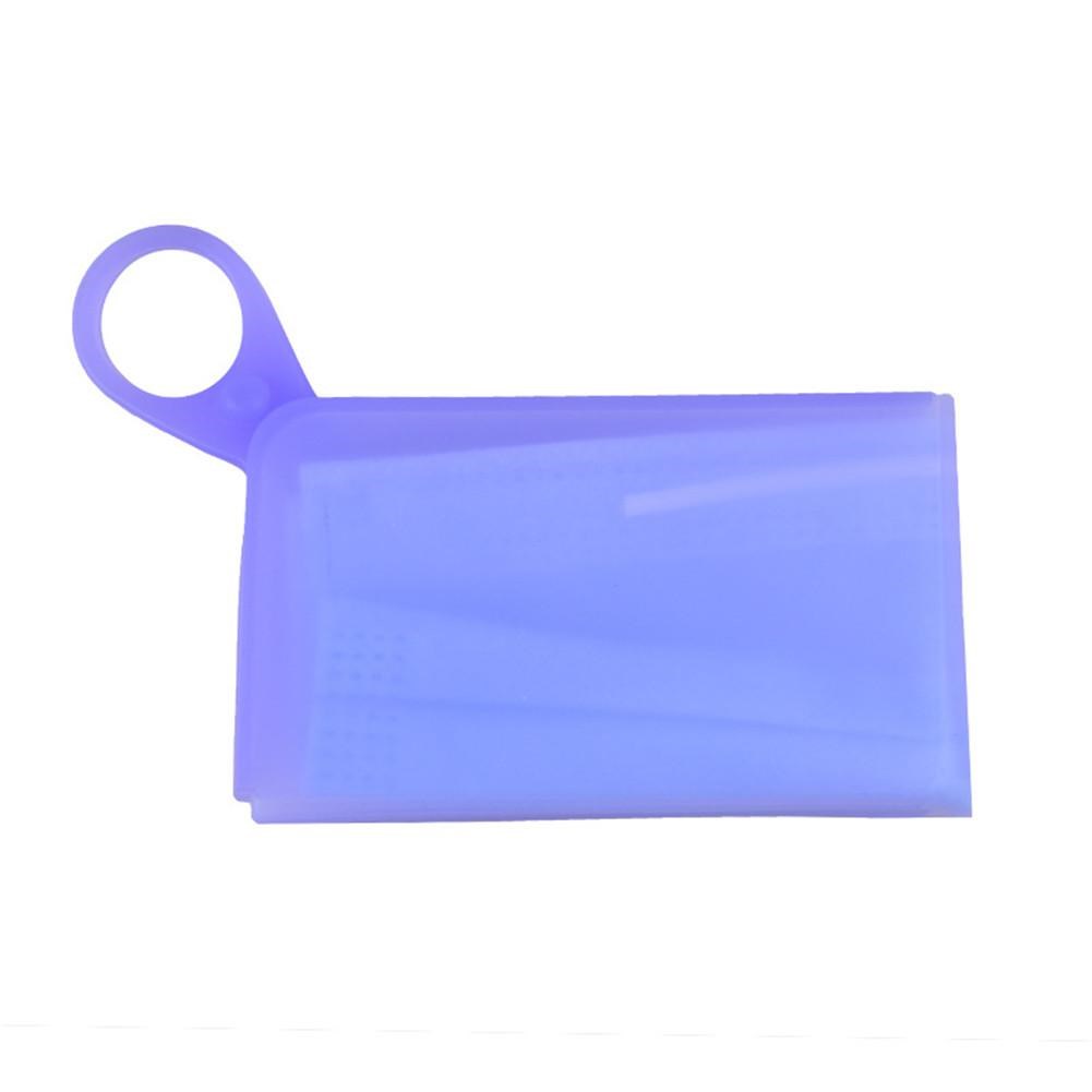 1PC Silicone Flat Type Mask Storage Box Mask Temporary Clip