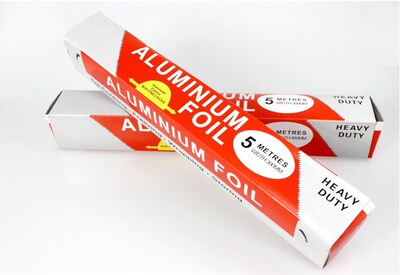 Tin-foil for BBQ and Baking Ovens. Thin piece of aluminum fo