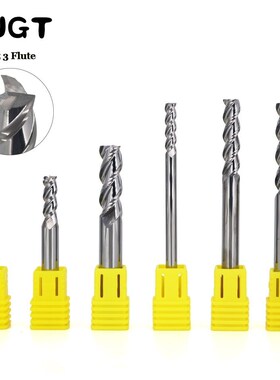 Aluminum Cnc Tools Endmill Cutting HRC55 3 Flute Carbide Mil