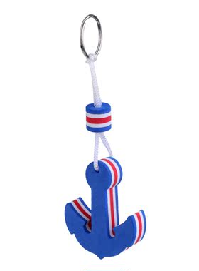 Boating Sea Fishing Water Floating Keychain Key Ring- Anchor