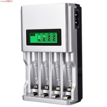 Four Slots Lcd Smart Battery Charger For Aa Aaa Rechargeable