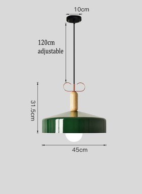 Nordic LED Pendant Lamp Wooden Aluminium Sconces  E27 Suspen