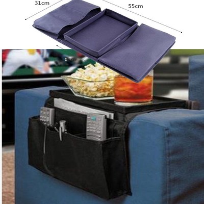 Foldable Sofa Chair Arm Rest 6 Pocket Organiser Couch Remote