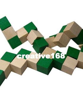 27 Sections Magic Cube Wooden Snake Ruler Magic Snake Twist