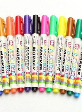 12pcs 12 colors white board maker pen whiteboard marker liqu