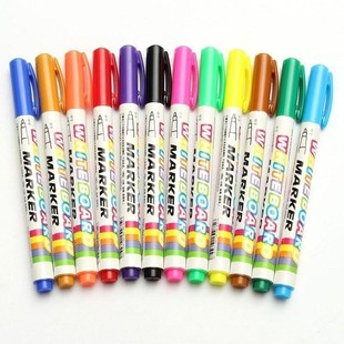 12pcs 12 colors white board maker pen whiteboard marker liqu