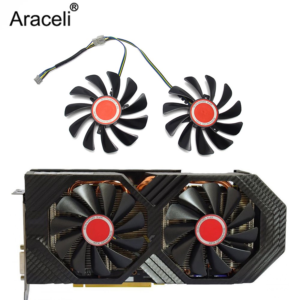 2pcs/set95MM FDC1012S9-C CF101012S CF9010H12S XFX RX580 GP C