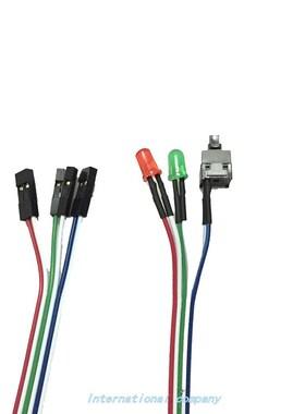 ATX PC COMPuTe MbOARd POweR CAble SwiTCh On / Off / ReS