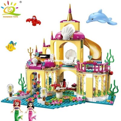 Undersea Palace Magical Ice Princess Girl Model Building Bri