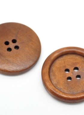 New 2x20 Reddish Brown Wood Sewing Buttons for Sweater Overc