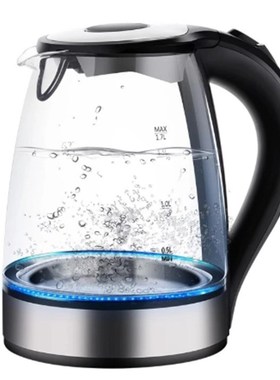 AD-Glass Electric Kettle Automatically Auto-Power Off Stainl
