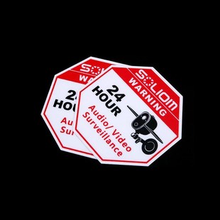 2pcs/Set Letters Cartoon Car Stickers Decals Security Syste