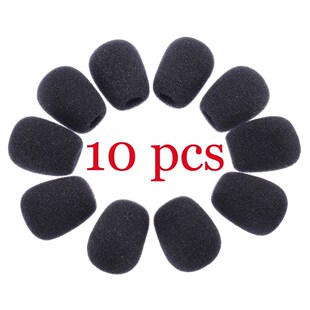 10Pcs Mini Microphone Cover Headset Replacement Foam Microp