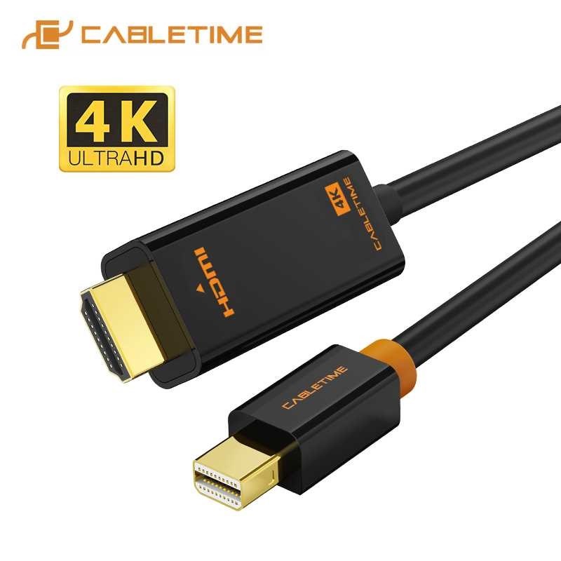 CABLETIME Mini Displayport to HDMI Cable 4K/HD Thunderbolt 2