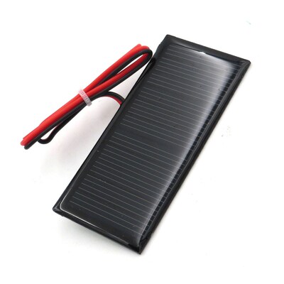 Solar Panel 5.5V 0.38W 70mA with extend cable Polycrystallin