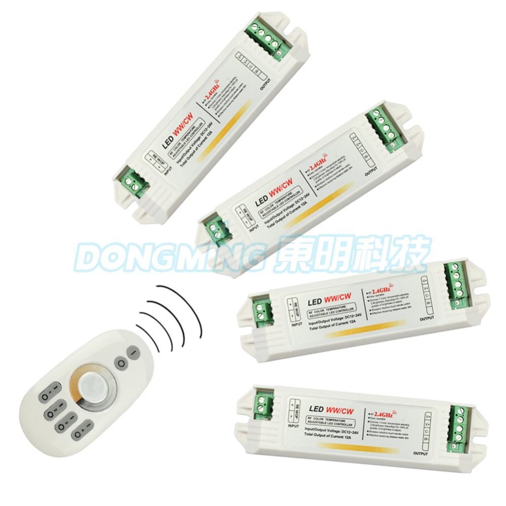 Free Shipping Adjustable 4pcs Color Temperature LED Controll