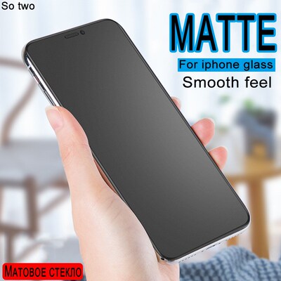 Screen Protector Frosted matte glass on For iphone X XR XS