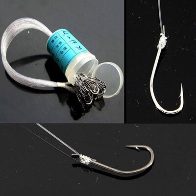50 Pcs/Set Carbon Steel Fishing Hook Roll Feeder Fishhook Ca