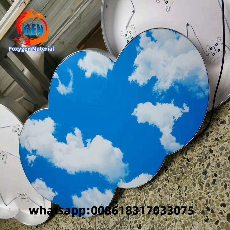 Heat Insulation Function PVC material ceiling Cloud And Glos