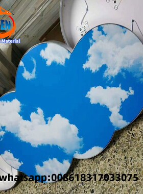 Heat Insulation Function PVC material ceiling Cloud And Glos