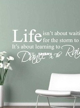 Motto Family English Quote DIY Wall Sticker Adesivo De Pared