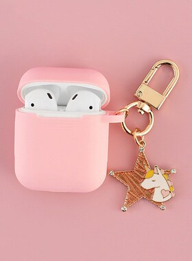 Cute Pink Unicorm Charm For Apple airpods wireless Bluetoot